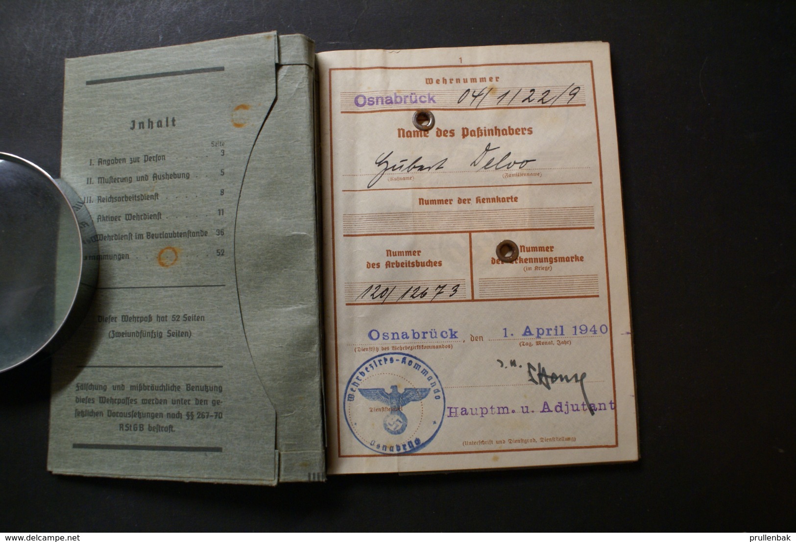 WW2 - Wehrpas - Documents