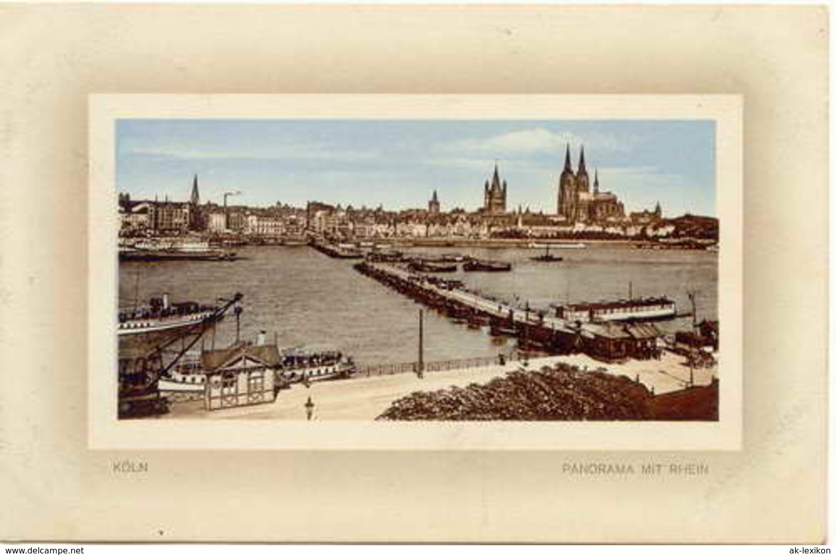 Ansichtskarte Köln Panorama Mit Rhein 1911  - Koeln