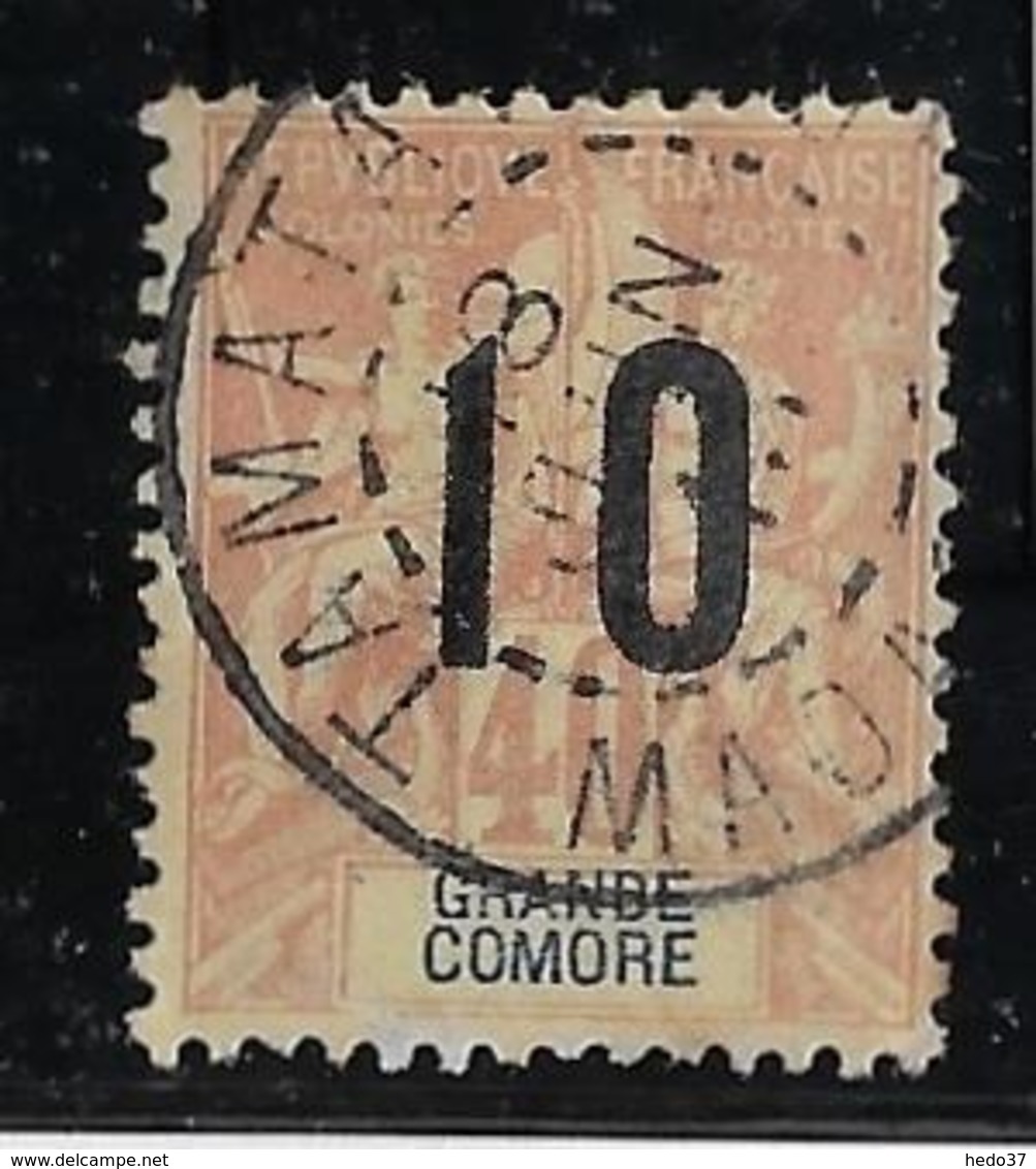 Grande Comore N°26A - Variété Chiffres Espacés - TB - Usados