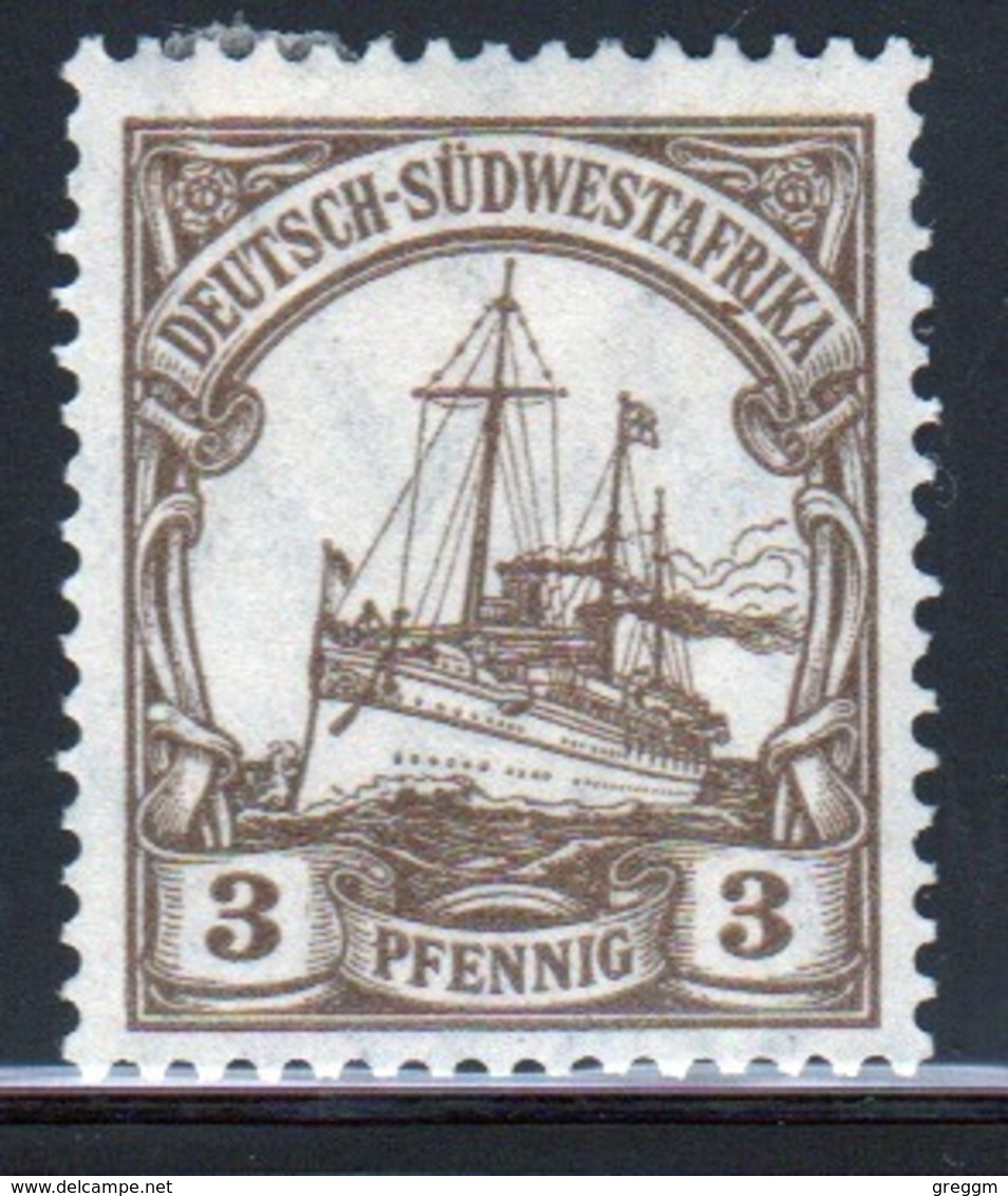 German South West Africa 3f German Yacht Key Types From 1906 Representing The Ex-Kaiser's Own Yacht. - German South West Africa