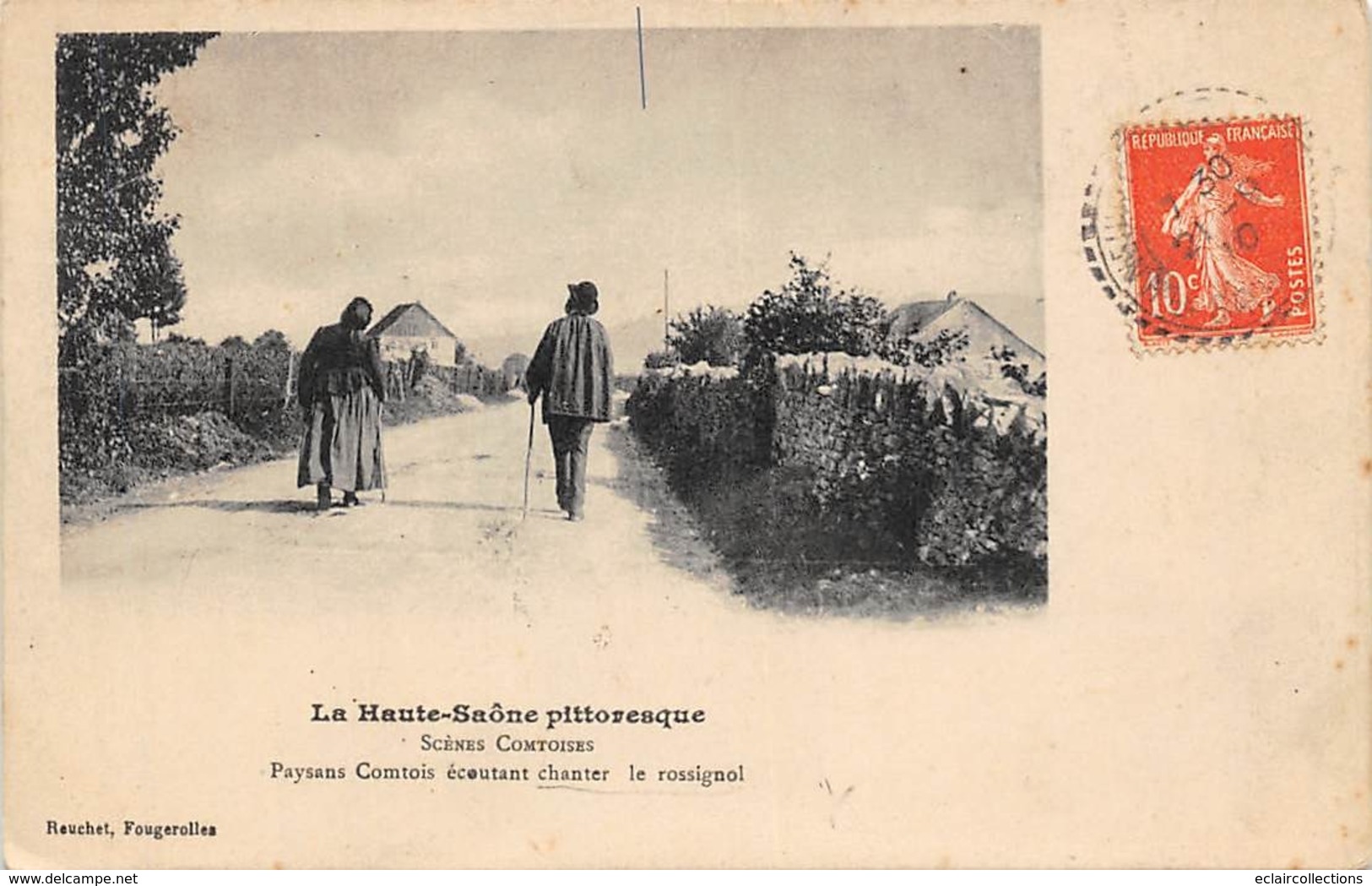 Divers Haute Saone Pittoresque      70     Paysans Comtois écoutant Chanter Le Rossignol          (voir Scan) - Autres & Non Classés