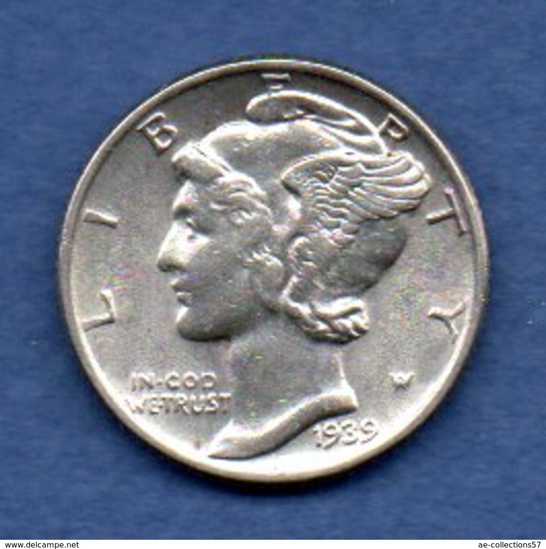 USA -  1 Dime 1939  -  Km # 140  - état  TTB+ - 1916-1945: Mercury