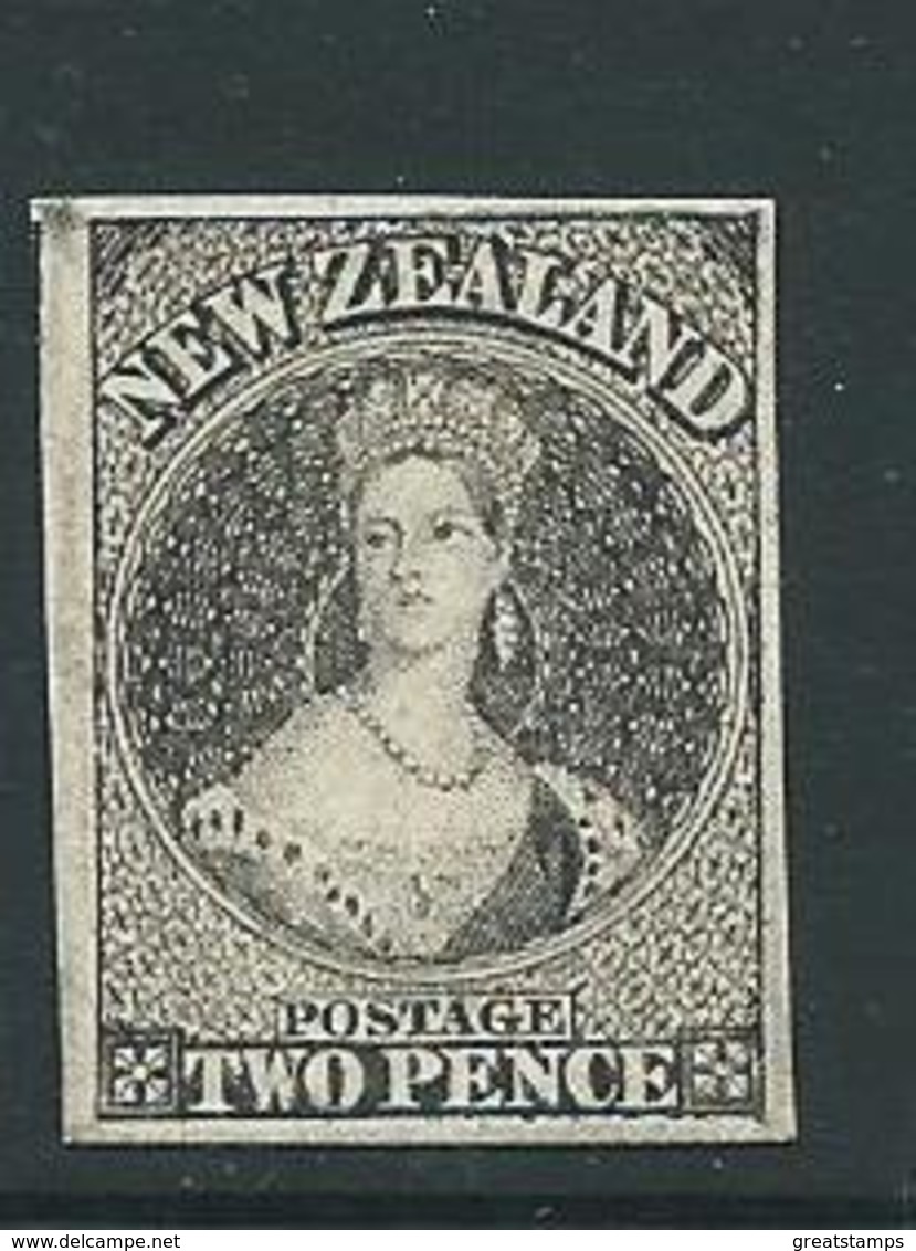 New Zealand Hausberg's Proof In Black Chalon On Card - Neufs