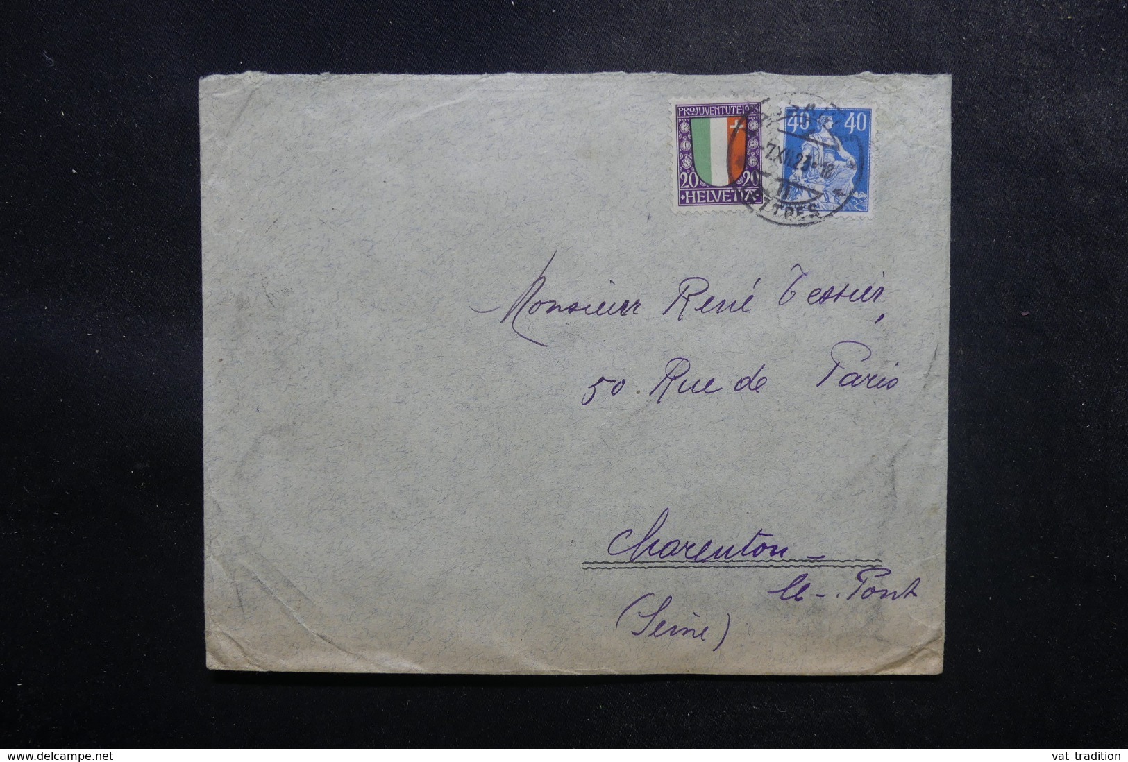 SUISSE - Enveloppe De Lausanne Pour La France En 1923, Affranchissement Plaisant - L 47693 - Poststempel