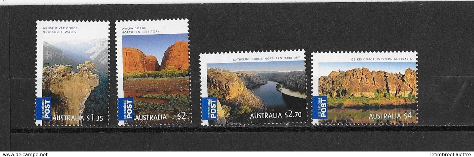 Australie N °2812-2815 ** Paysages Gorges D'AUSTRALIE - Otros & Sin Clasificación