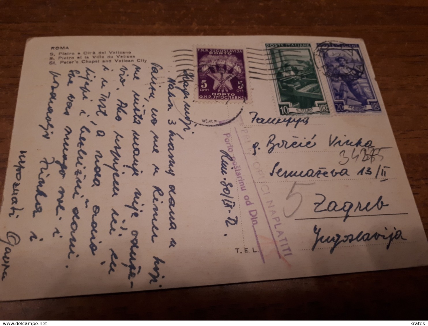 Postcard - Italia, Roma, Mix Franking     (V 34275) - Other & Unclassified