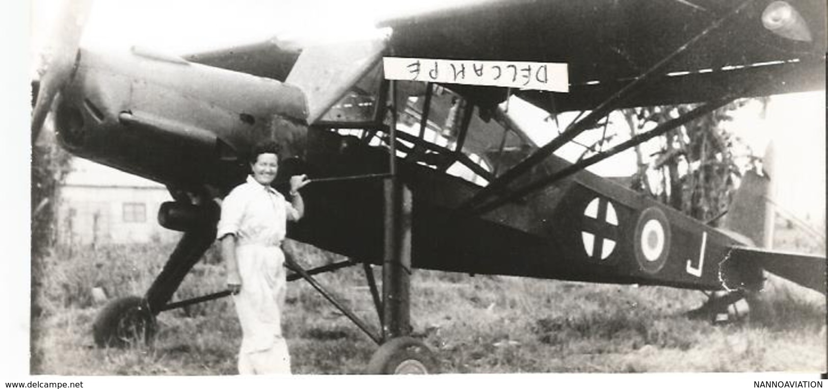 PHOTO AVION MORANE SAULNIER MS 505   CRICKET AVEC PILOTE SUZANE JANIN  17X8CM - 1946-....: Modern Era