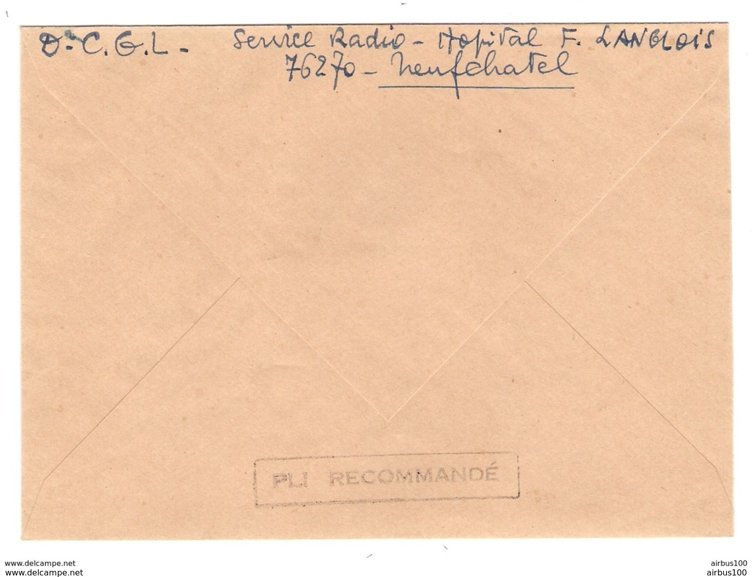 LETTRE RECOMMANDÉ PHILATÉLIE ROUEN 10 JUIN 1989 POUR BIHOREL - LIBERTÉ 2184 + VOL FRANCO SOVIETIQUE 2571 BLOC DE 4 Ex - 1961-....