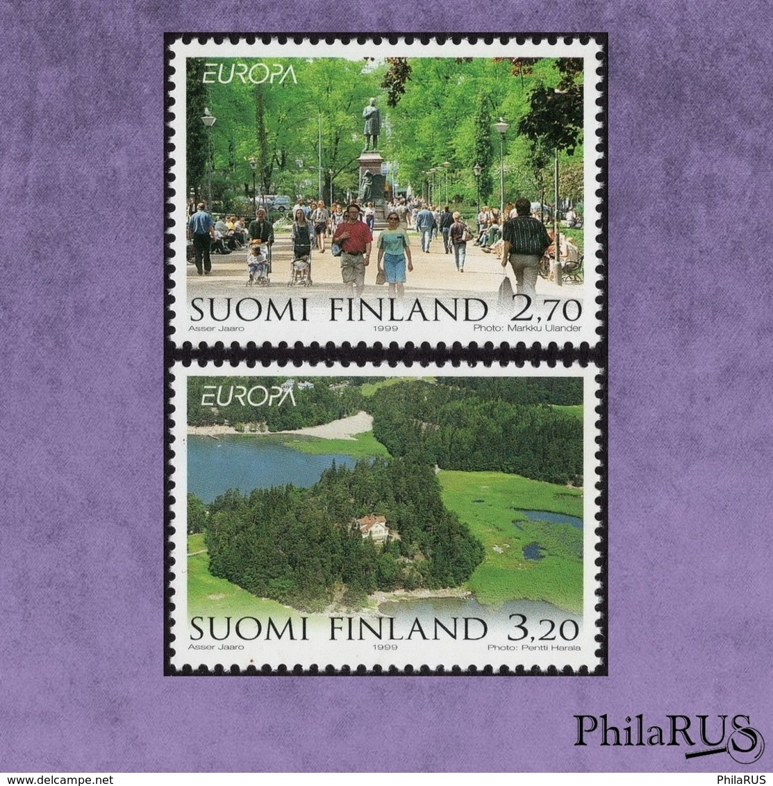 Finland 1999 Mi.1474-1475 Europe.Nature Reserves And Parks In Finland./set,2v (MNH **) - Unused Stamps