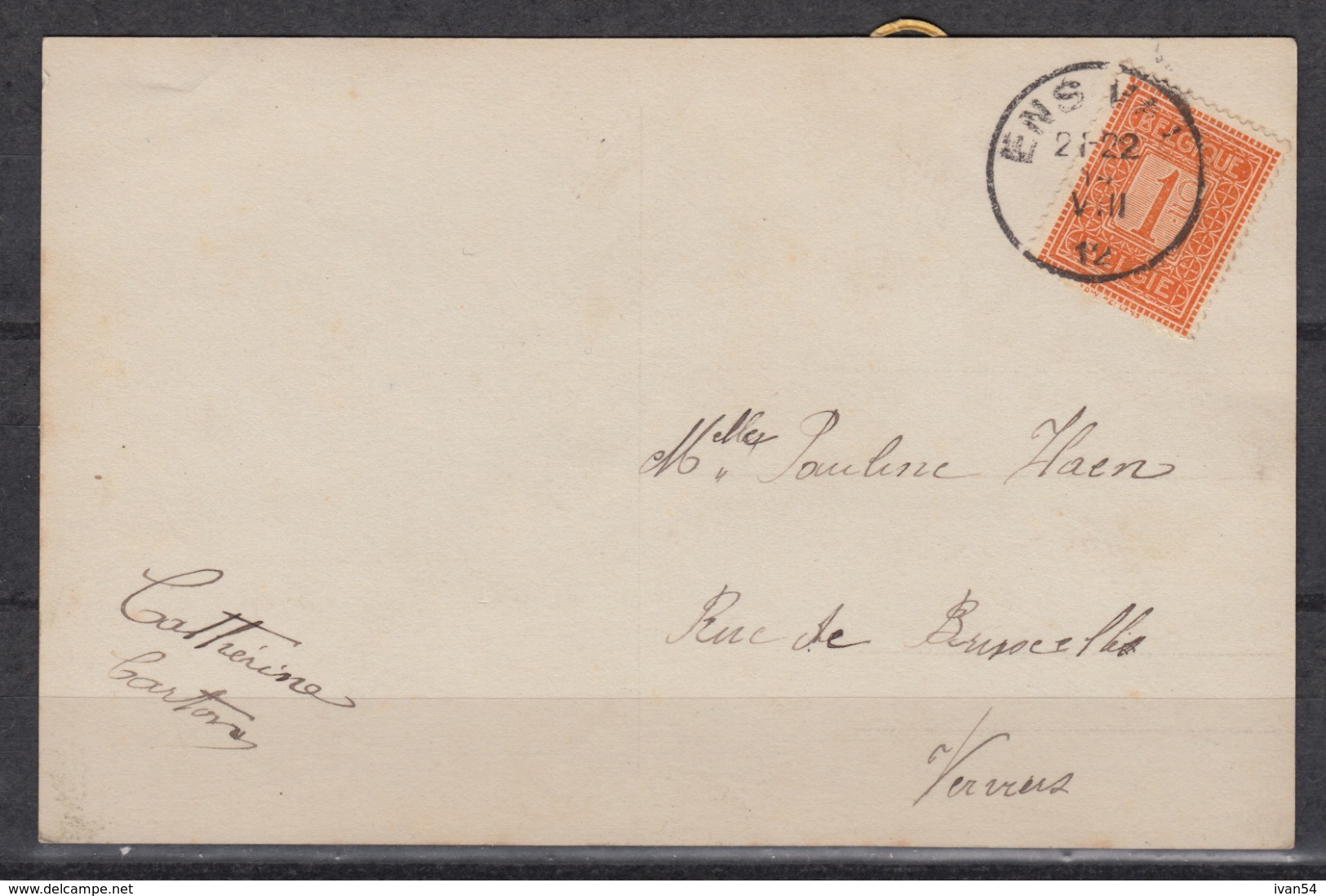Carte Postale, ‘félicitations’ ; Gebruikt – Utilisée (1912) - Hochzeiten