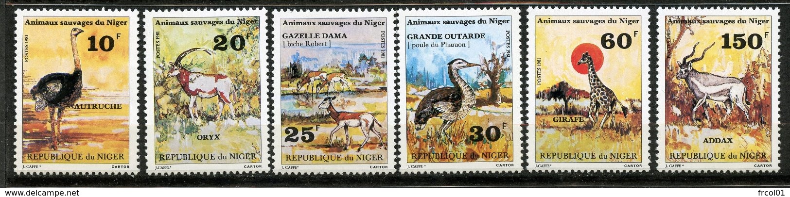 Niger, Yvert 530/535**, MNH - Niger (1960-...)