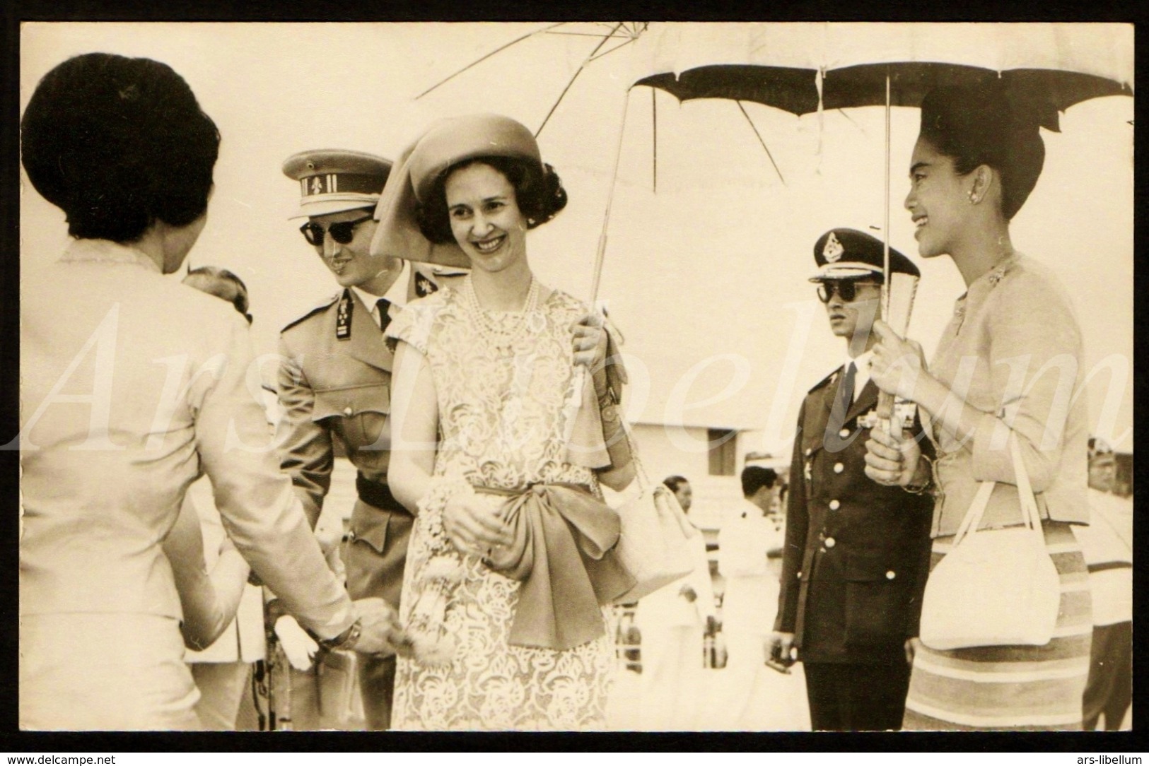 Photo Postcard / ROYALTY / Belgium / Belgique / Roi Baudouin / Koning Boudewijn / Bhumibol / Rama IX / Thailand / Unused - Thaïlande