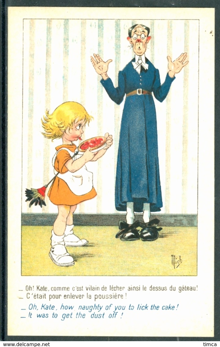20081  - MICH  - Illustrateur  - Série : Ces Coquins D’enfants  - Mischievous Kids - Lire Texte Sur La Carte. No 7010 - Mich