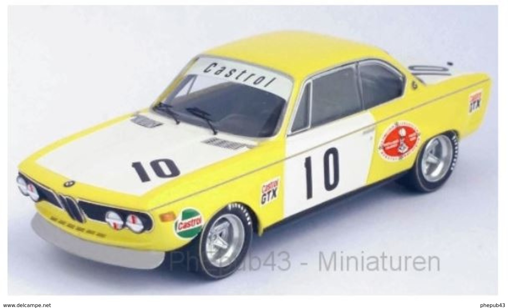 BMW 2800 CS - Jean Xhenceval/Alain Peltier - 2nd Monza 1972 #10 - Troféu - Trofeu