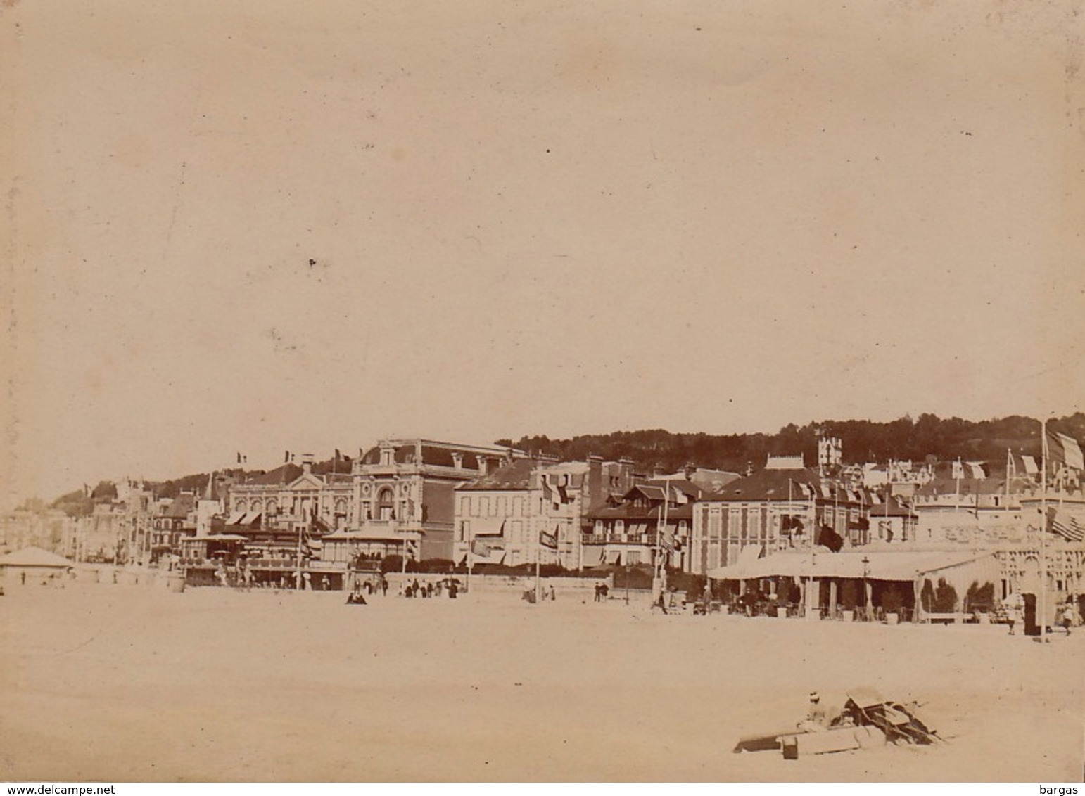 Photo Originale 1900 Trouville La Plage - Places