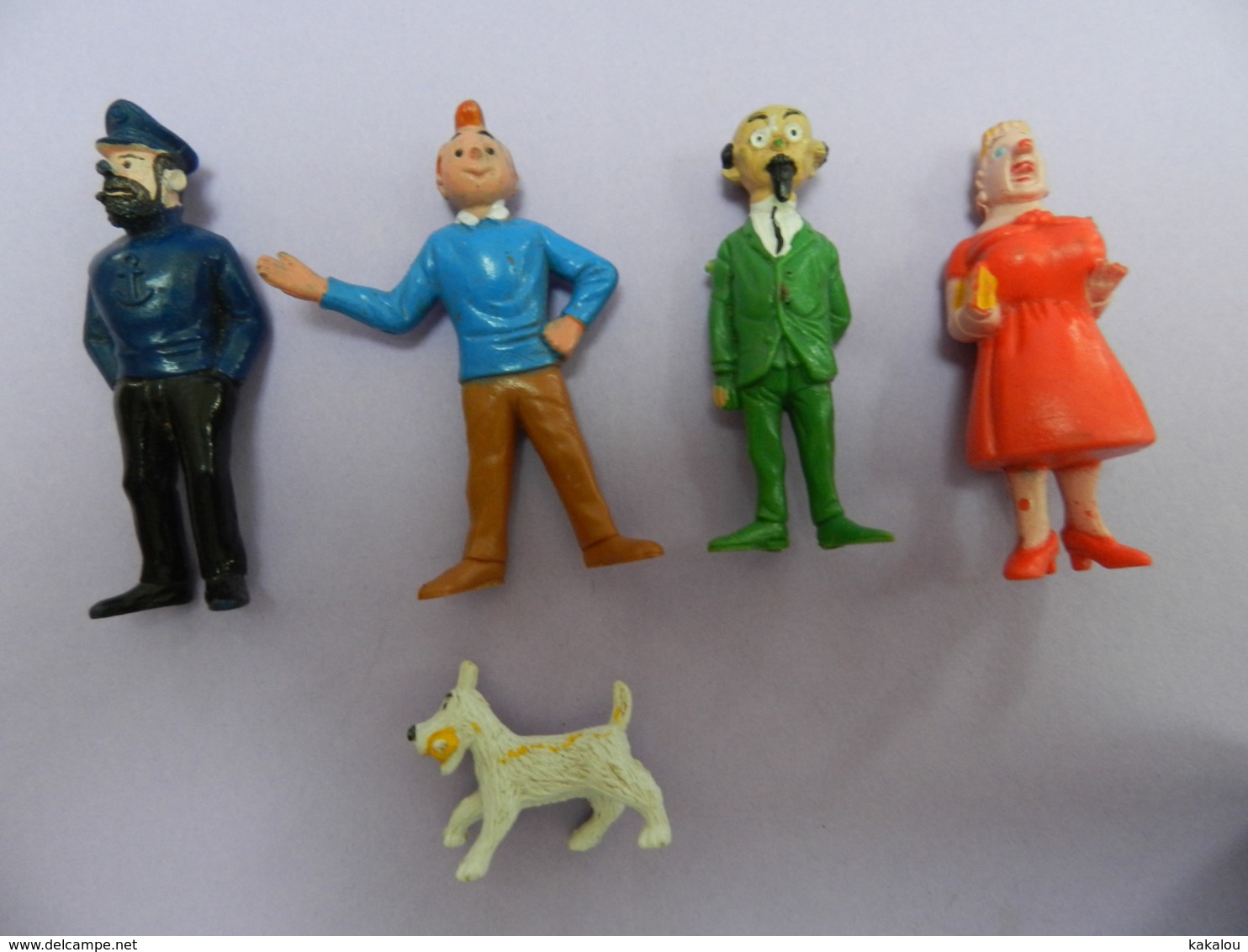 5 Figurines TINTIN BELVISION ESSO - Tintin