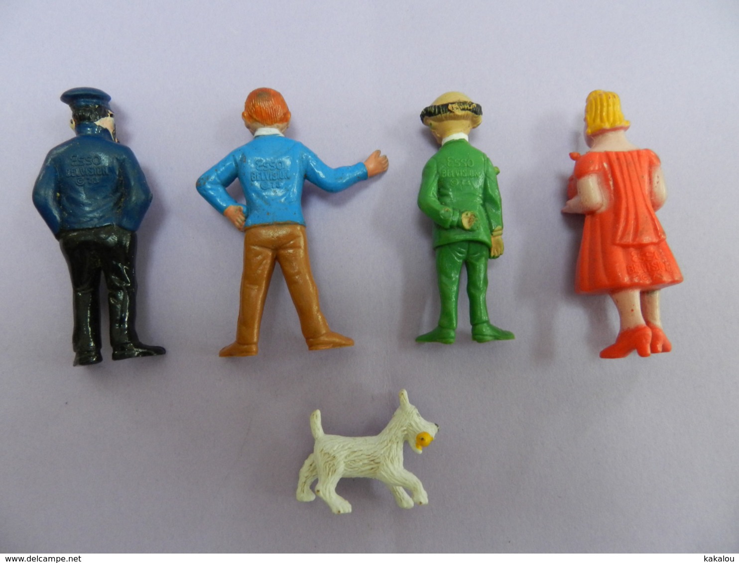 5 Figurines TINTIN BELVISION ESSO - Tintin