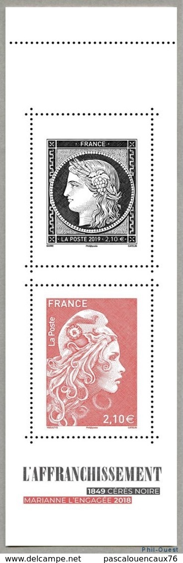 France 2019 - 170 Ans Cérès - Bande Neuve ** Timbres Grand Format Sur Couverture Carnet L'Affranchissement - 2018-2023 Marianne L'Engagée