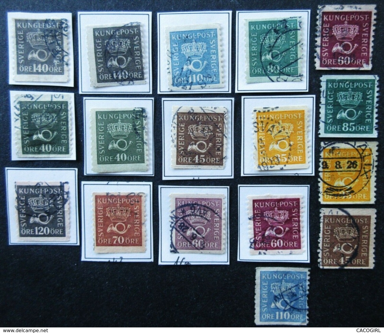 SUEDE LOT DE 153 TIMBRES OBLITERES - Autres & Non Classés