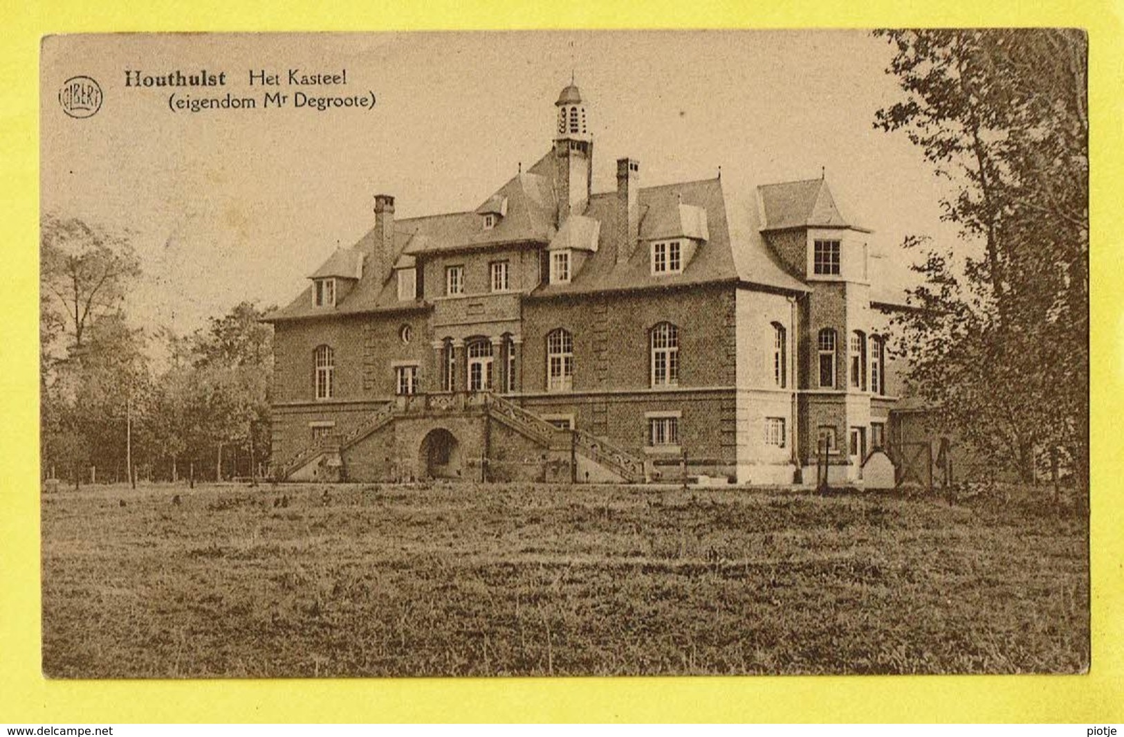 * Houthulst (Ieper - Diksmuide) * (Albert - Photo P. Sinaeve) Kasteel, Eigendom Mr. Degroote, Chateau, Castle, TOP - Houthulst