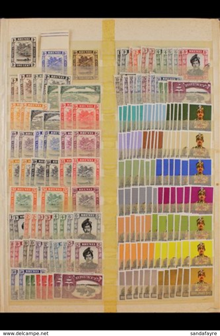 BRITISH ASIA - POWERFUL ACCUMULATION ON STOCKLEAVES QV To 1990's Mint, Never Hinged Mint And Used. With INDIA (mainly Us - Autres & Non Classés