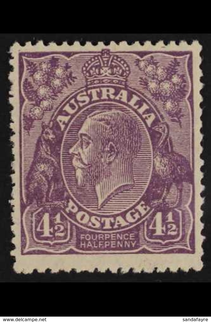 1926-30 4½d Violet KGV Head Perf 13½x12½, SG 103, Fine Mint, Very Fresh. For More Images, Please Visit Http://www.sandaf - Other & Unclassified