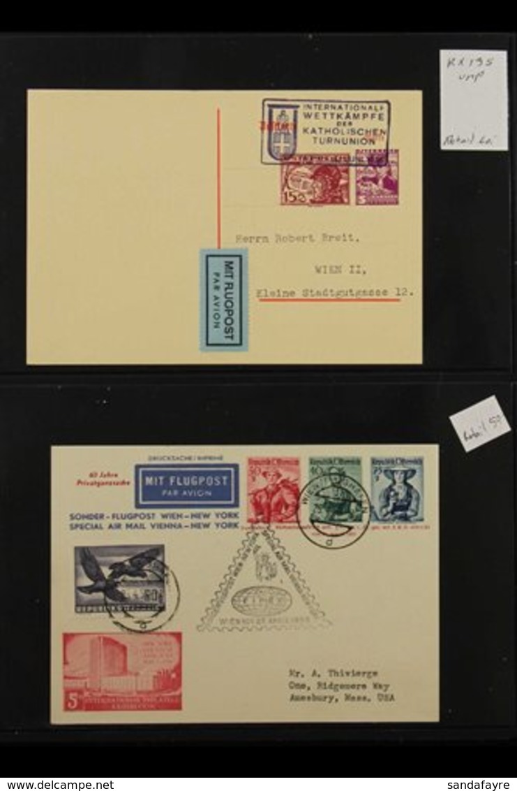 POSTAL STATIONERY - PRINTED TO PRIVATE ORDER AIRS 1936-1956 Very Fine Used Collection Comprising 1936 And 1956 Postal Ca - Sonstige & Ohne Zuordnung