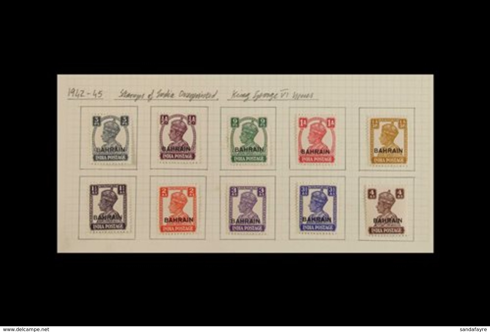 1942 - 1964 FRESH MINT ONLY COLLECTION Mostly Complete Sets On Pages With Some Later Issues NHM And Including 1942 Set,  - Bahrein (...-1965)