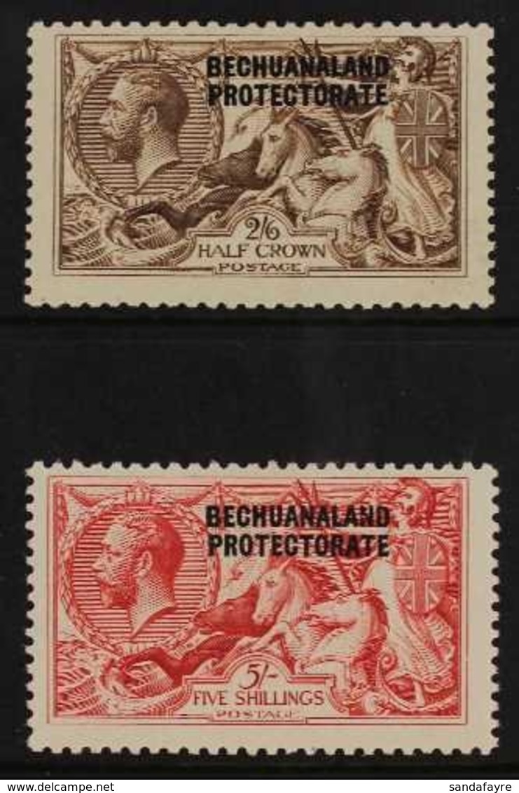 1920-23 2s6d & 5s Bradbury Wilkinson Printed Seahorse Set, SG 88/89, Very Fine Mint (2 Stamps) For More Images, Please V - Other & Unclassified