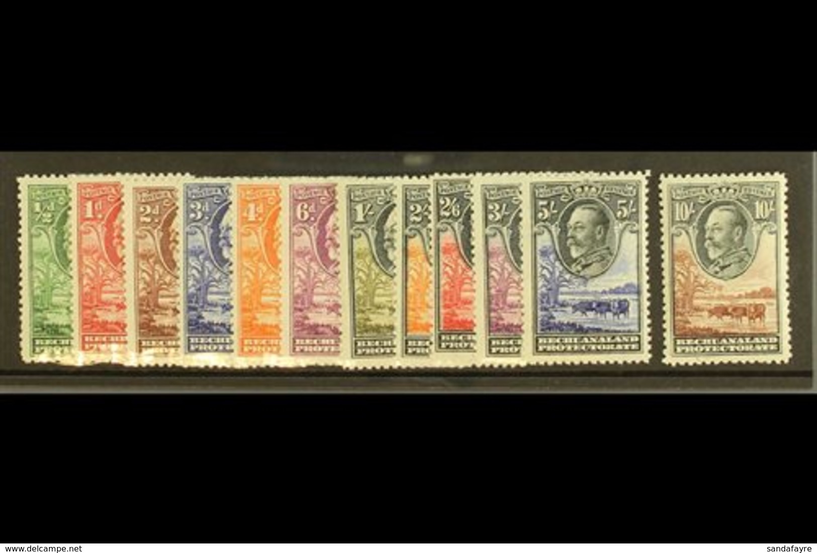 1932 Cattle And Boab Tree Set Complete, SG 99/110, Very Fine And Fresh Mint. (12 Stamps) For More Images, Please Visit H - Sonstige & Ohne Zuordnung