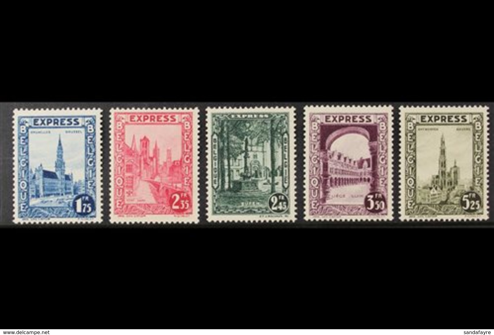 1929-31 Express Letter Set, Cob 292c/92g, SG E530/33 & E581, Never Hinged Mint (5 Stamps) For More Images, Please Visit  - Sonstige & Ohne Zuordnung