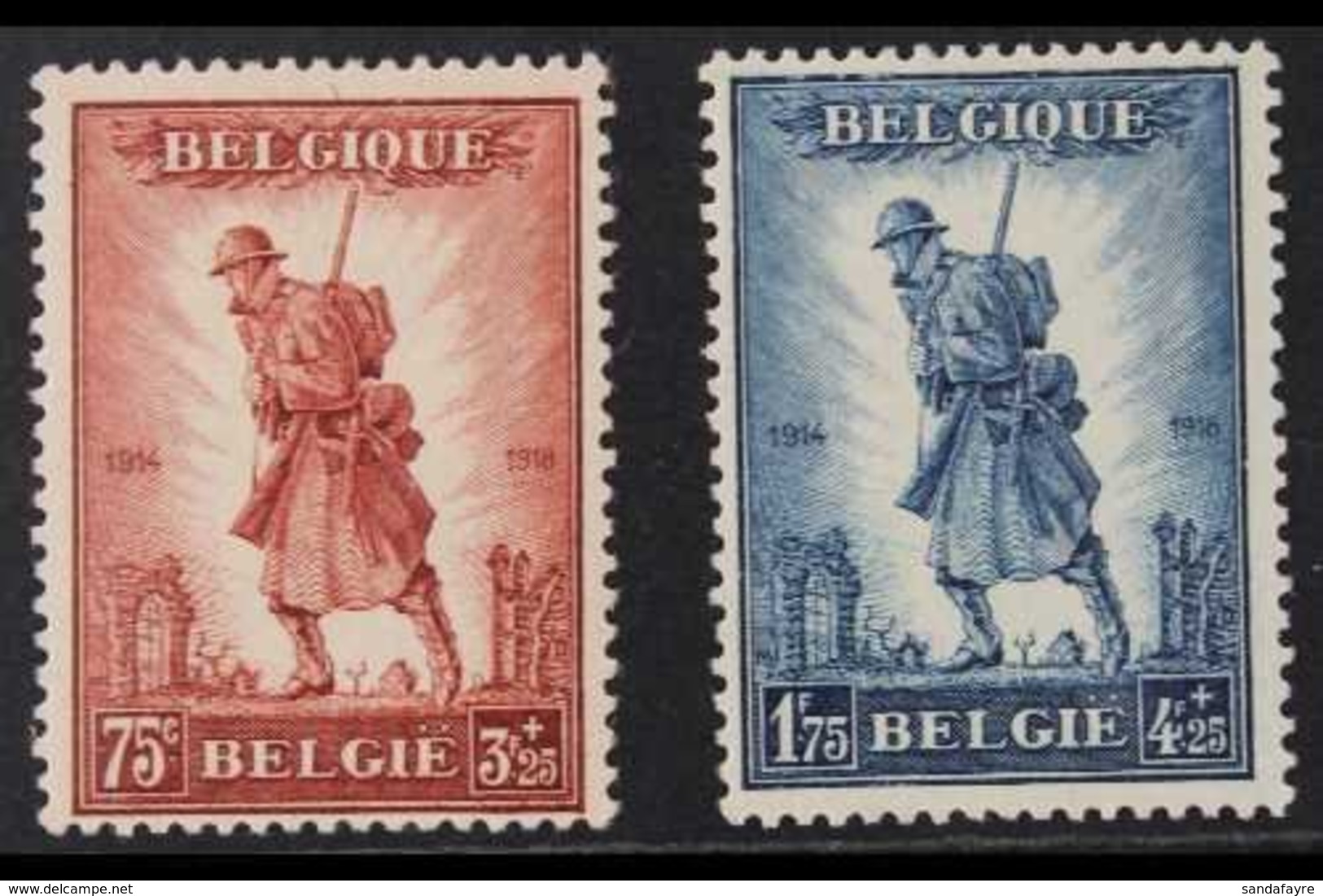 1932 Infantry Memorial Set, Cob 351/52, SG 618/19, Never Hinged Mint (2 Stamps) For More Images, Please Visit Http://www - Sonstige & Ohne Zuordnung