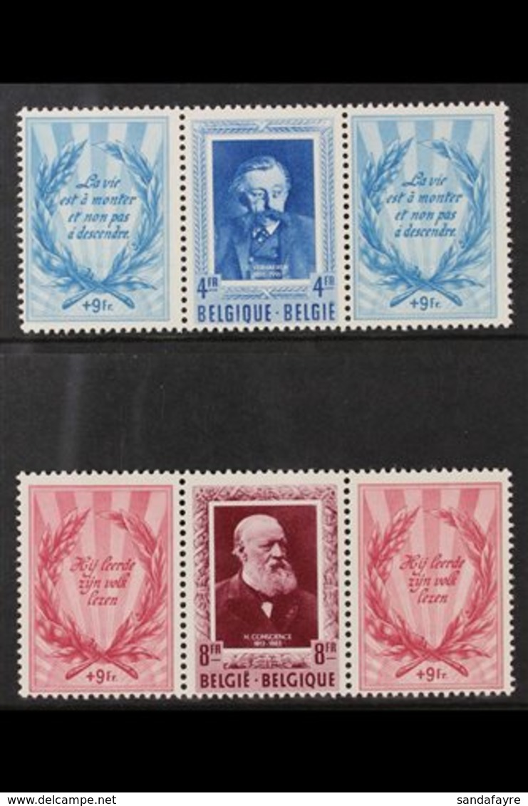 1952 SUBSCRIPTION ONLY UPU Se-tenant 4fr & 8fr Set, Cob 898/99, Never Hinged Mint (2 Se-tenant Issues) For More Images,  - Sonstige & Ohne Zuordnung