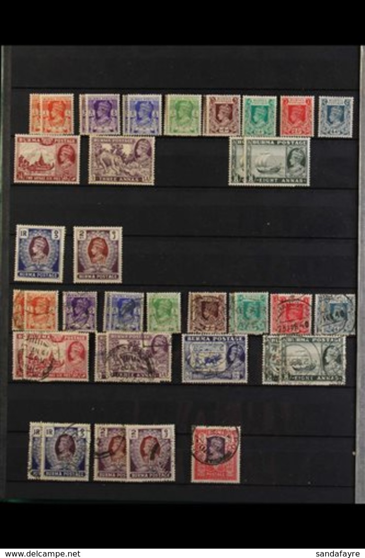 1938-69 ATTRACTIVE COLLECTION Presented In A Stockbook, Mint & Used Stamps With Light Duplication (often Both Mint & Use - Burma (...-1947)