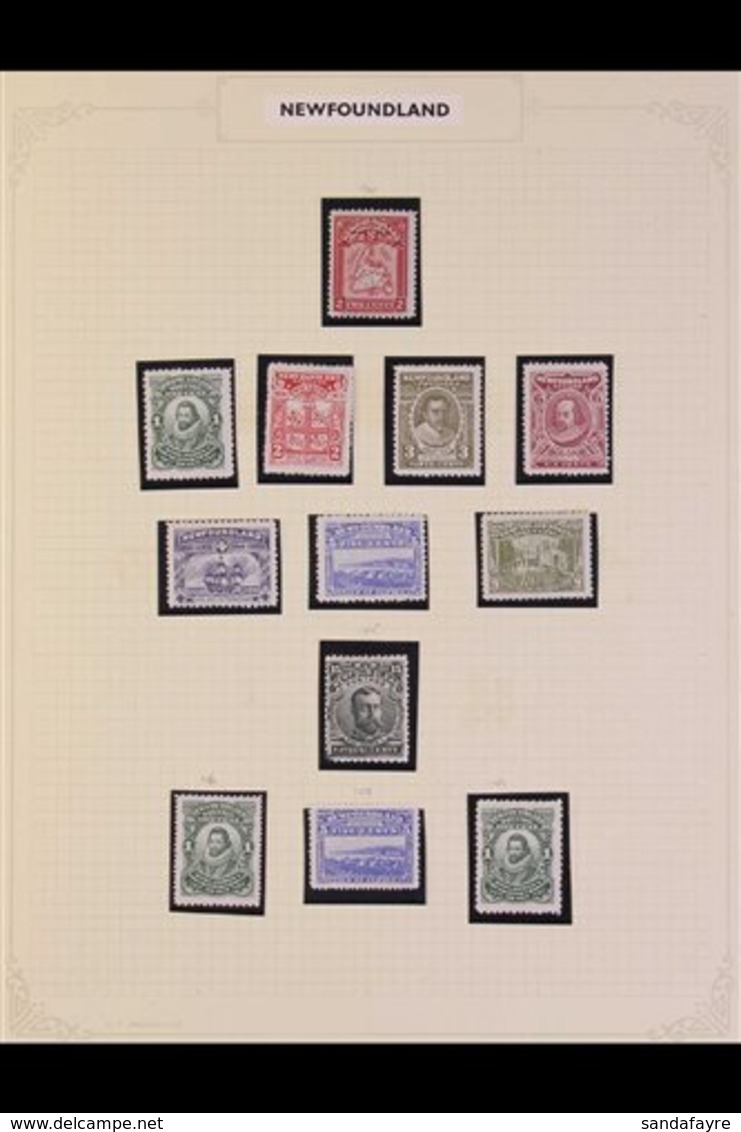1908-47 ALL DIFFERENT FRESH MINT COLLECTION In Mounts On Leaves, Includes 1908 2c Map, 1910 Perf 12 Set To 6c, 9c & 15c  - Sonstige & Ohne Zuordnung