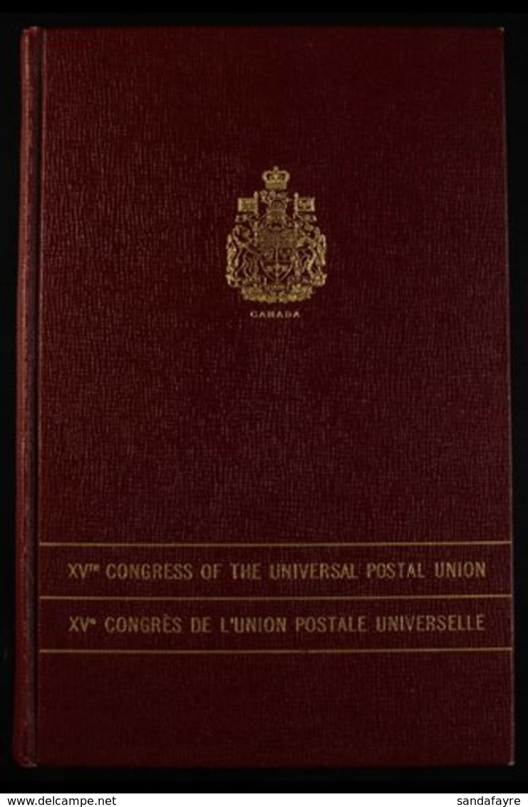 1964 15TH CONGRESS OF THE UNIVERSAL POSTAL UNION IN VIENNA Scarce Delegates Presentation Book, Containing A Range Of Min - Other & Unclassified