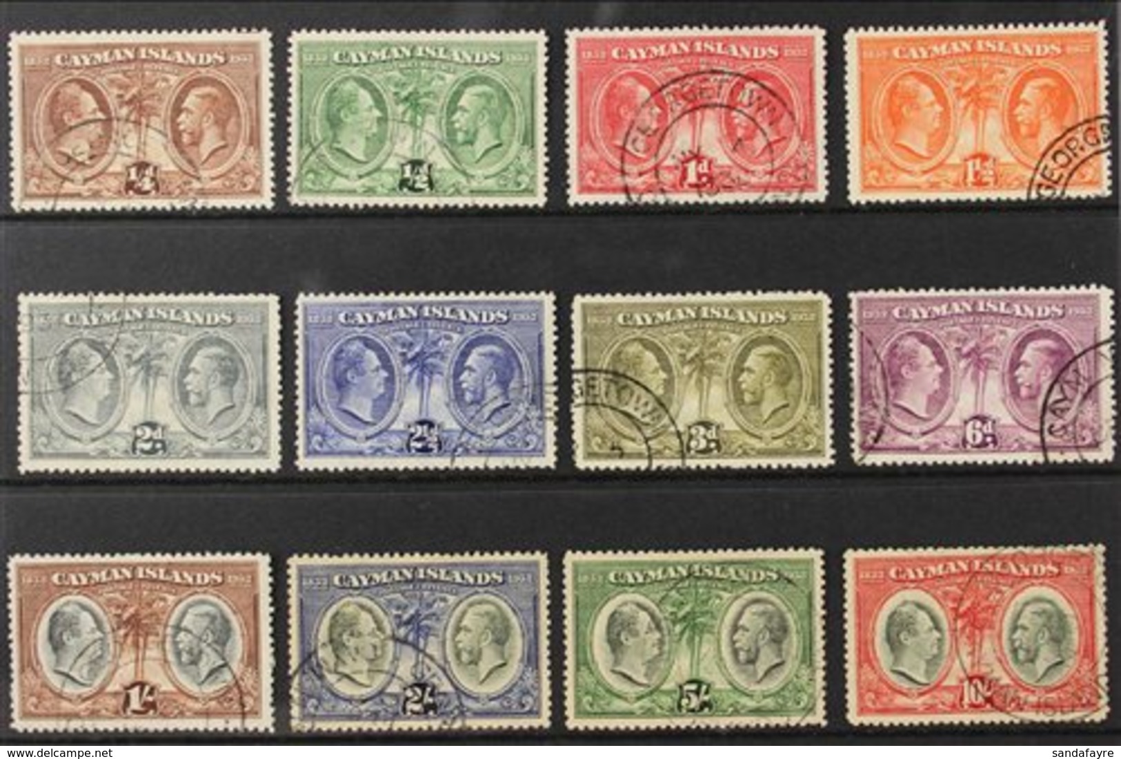 1932 Centenary Of The Assembly Of Justices & Vestry Complete Set, SG 84/95, Fine Used (12 Stamps) For More Images, Pleas - Cayman Islands