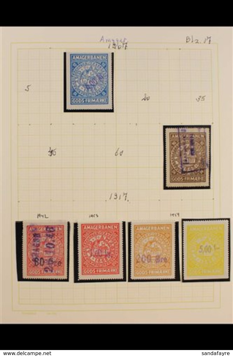 RAILWAY LOCAL STAMPS 1866-1960's INTERESTING MINT, NHM & USED COLLECTION Of Various Mostly Smaller Private Railways 'Jer - Sonstige & Ohne Zuordnung