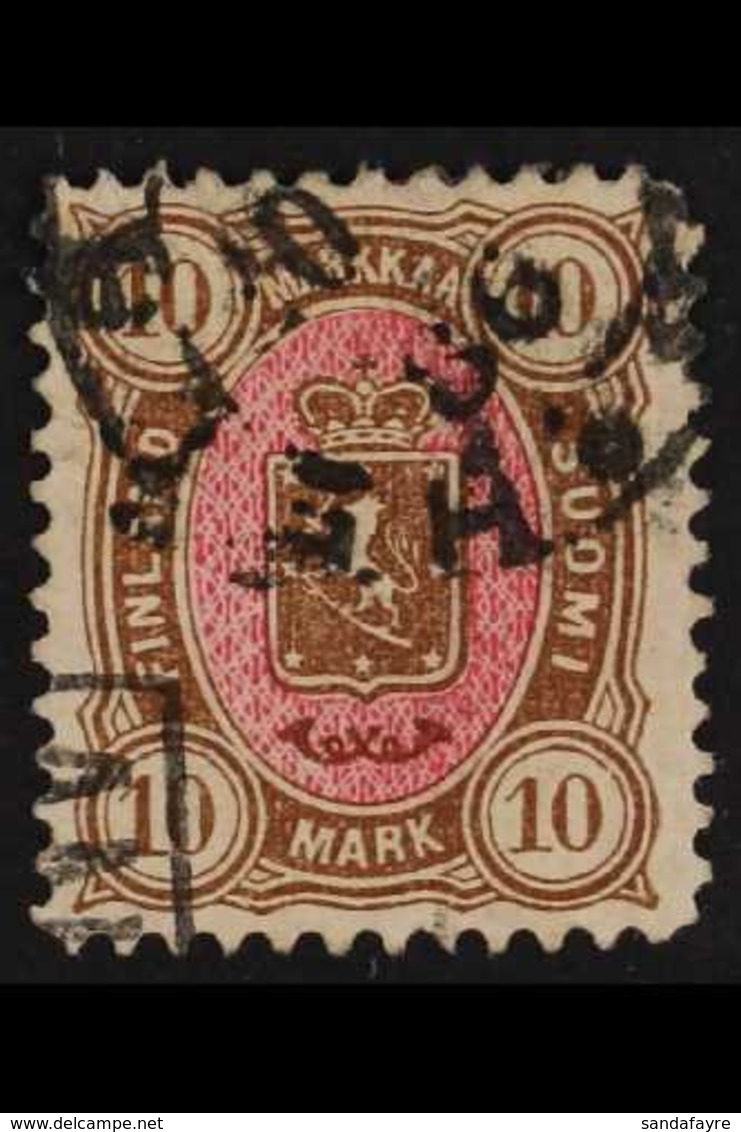 1885 10m Brown & Rose (SG 107, Michel 26b, Facit 26b), Used, Fresh. For More Images, Please Visit Http://www.sandafayre. - Other & Unclassified