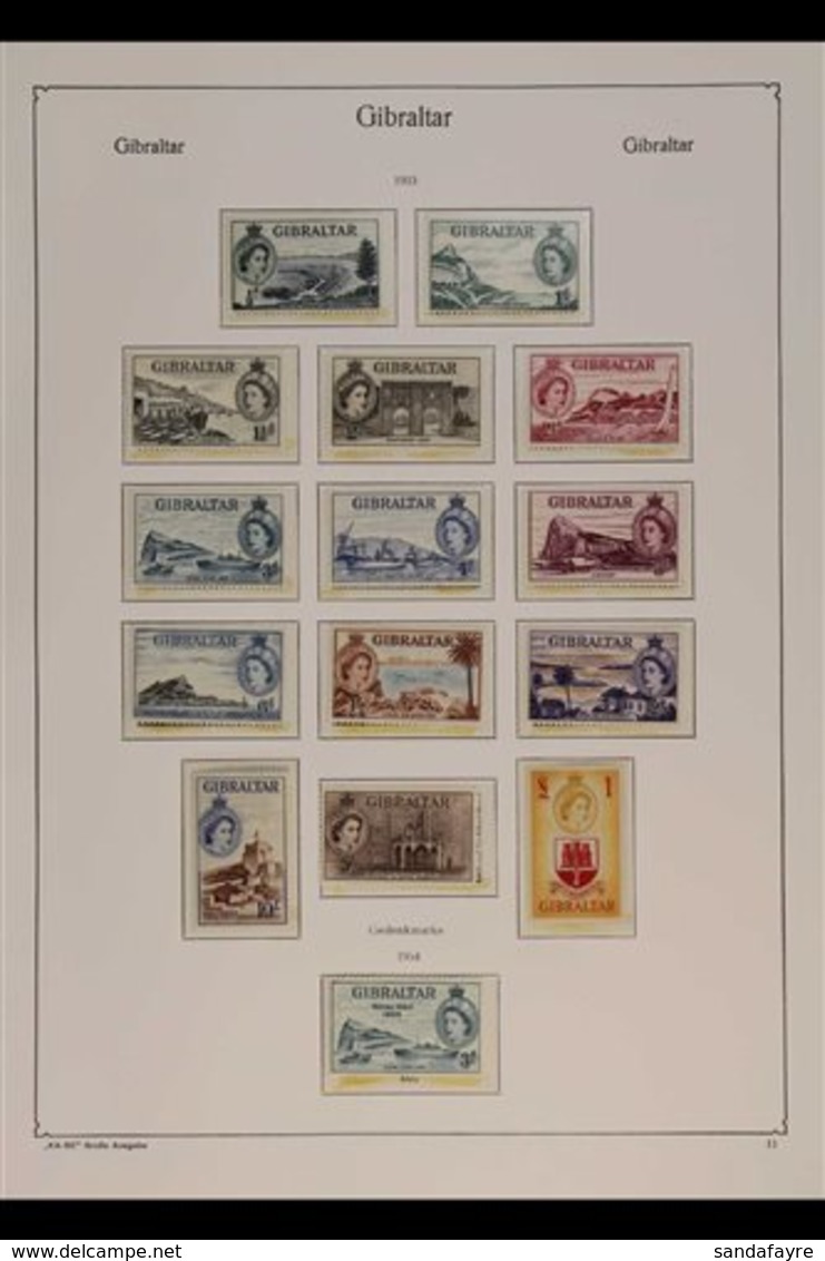 1953-1981 MINT / NHM COLLECTION. An Attractive Collection Presented In Mounts On Printed Pages, Highly Complete From The - Gibraltar