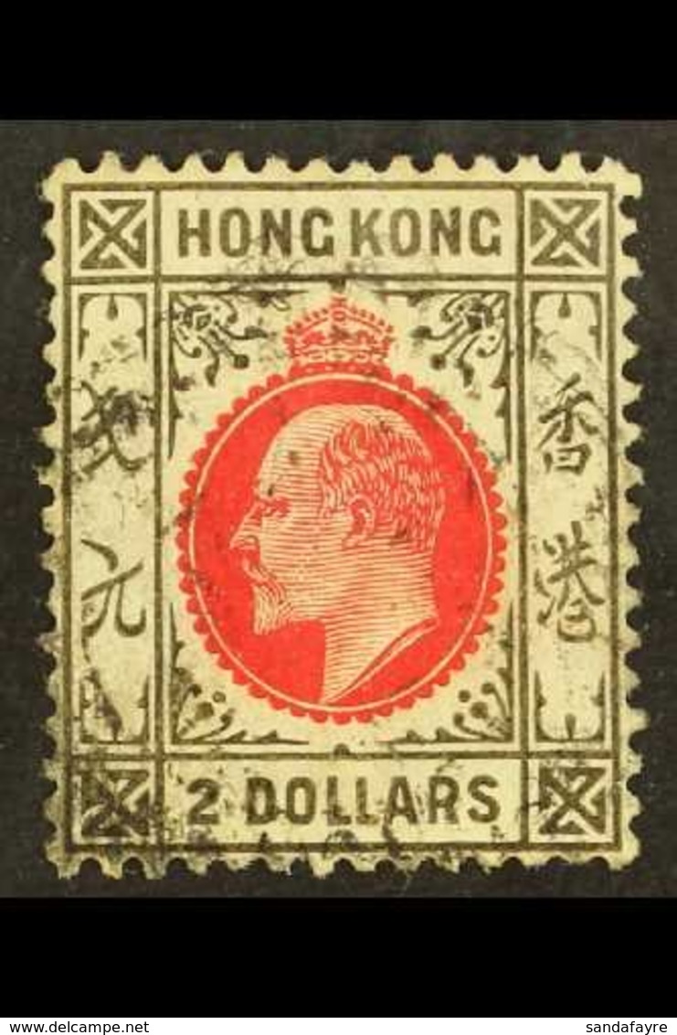 1907-11 $2 Carmine-red & Black, SG 99, Fine Used With Indistinct Cds Cancel, Fresh Colours. For More Images, Please Visi - Sonstige & Ohne Zuordnung