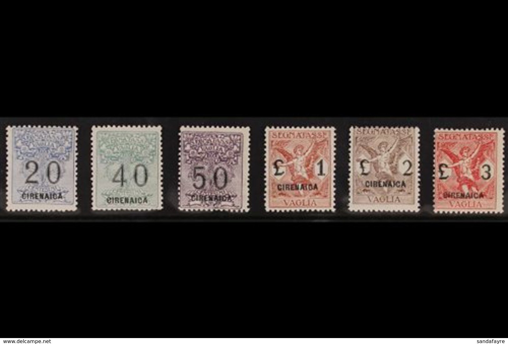 CYRENAICA SEGNATASSE PER VAGLIA 1924 Complete Set, Sass. S. 31, Fine Fresh Mint. (6 Stamps) For More Images, Please Visi - Sonstige & Ohne Zuordnung