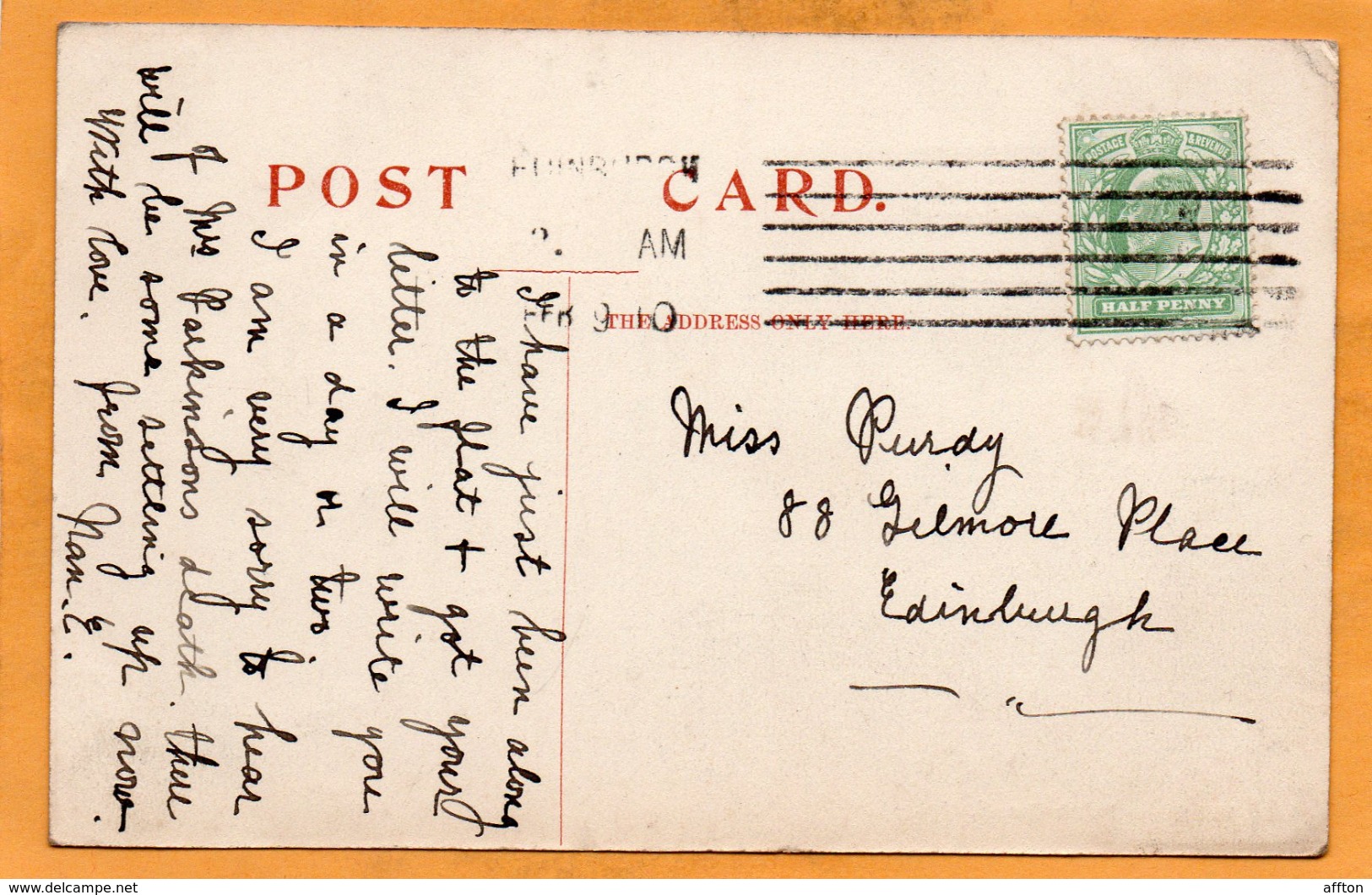 Mid Calder UK 1907 Postcard - West Lothian