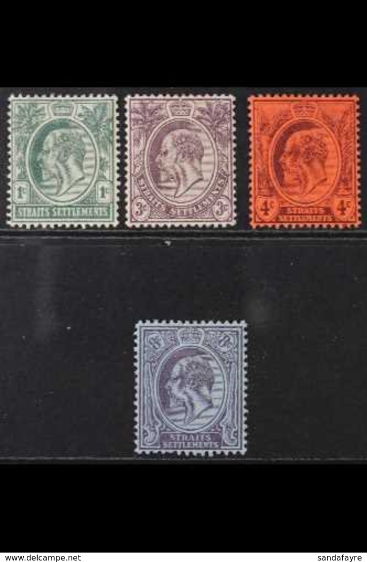 1903 Ed VII Set, Wmk Crown CA, SG 123/6, Very Fine Mint. (4 Stamps) For More Images, Please Visit Http://www.sandafayre. - Straits Settlements