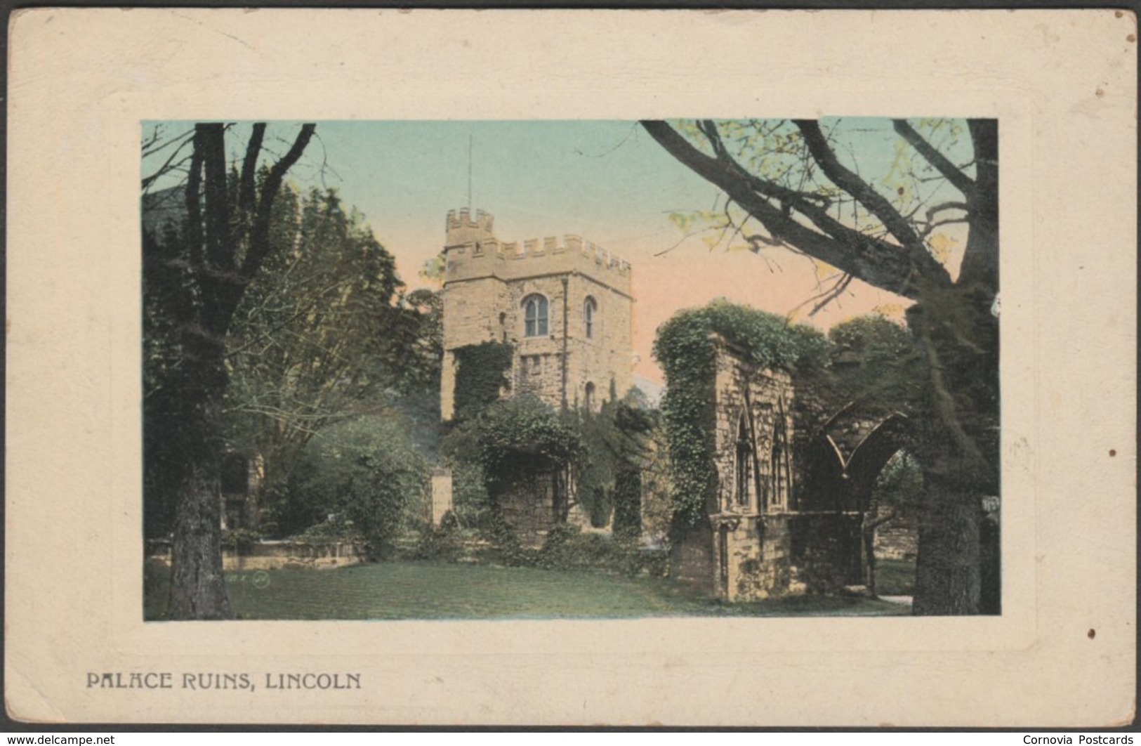 Palace Ruins, Lincoln, Lincolnshire, 1911 - Valentine's Postcard - Lincoln