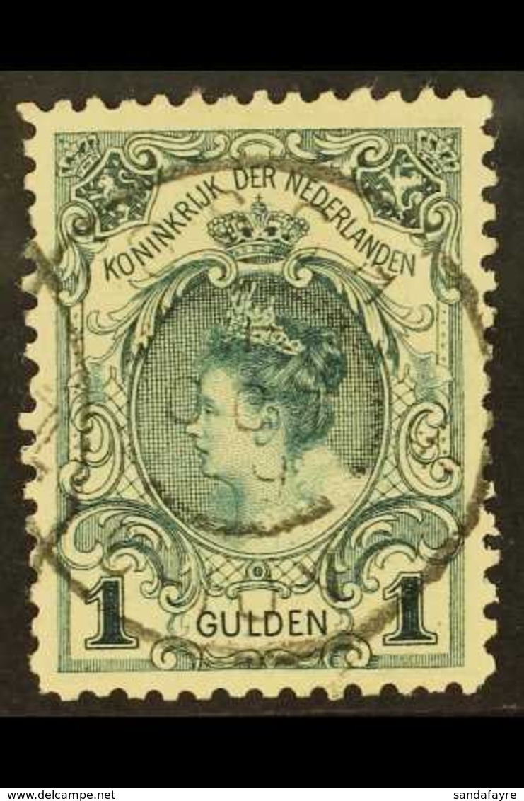 1898 1g Blue-green Type I Perf 11½x11 (NVPH 49, SG 166, Michel 63 I B), Very Fine Cds Used, Very Fresh. For More Images, - Sonstige & Ohne Zuordnung