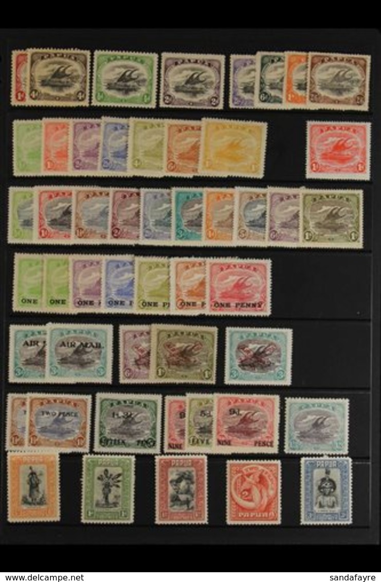1907-41 ATTRACTIVE MINT COLLECTION Presented On A Pair Of Stock Pages That Includes 1910-11 Lakatoi To 2s6d, 1911-15 To  - Papua-Neuguinea