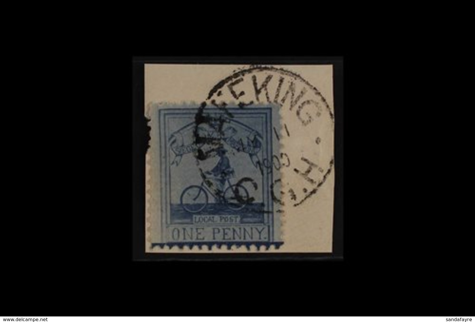 MAFEKING 1900 1d Pale Blue On Blue, Small Format Goodyear, SG 17, Very Fine Used On Piece With Complete Mafeking Cds. Fo - Ohne Zuordnung