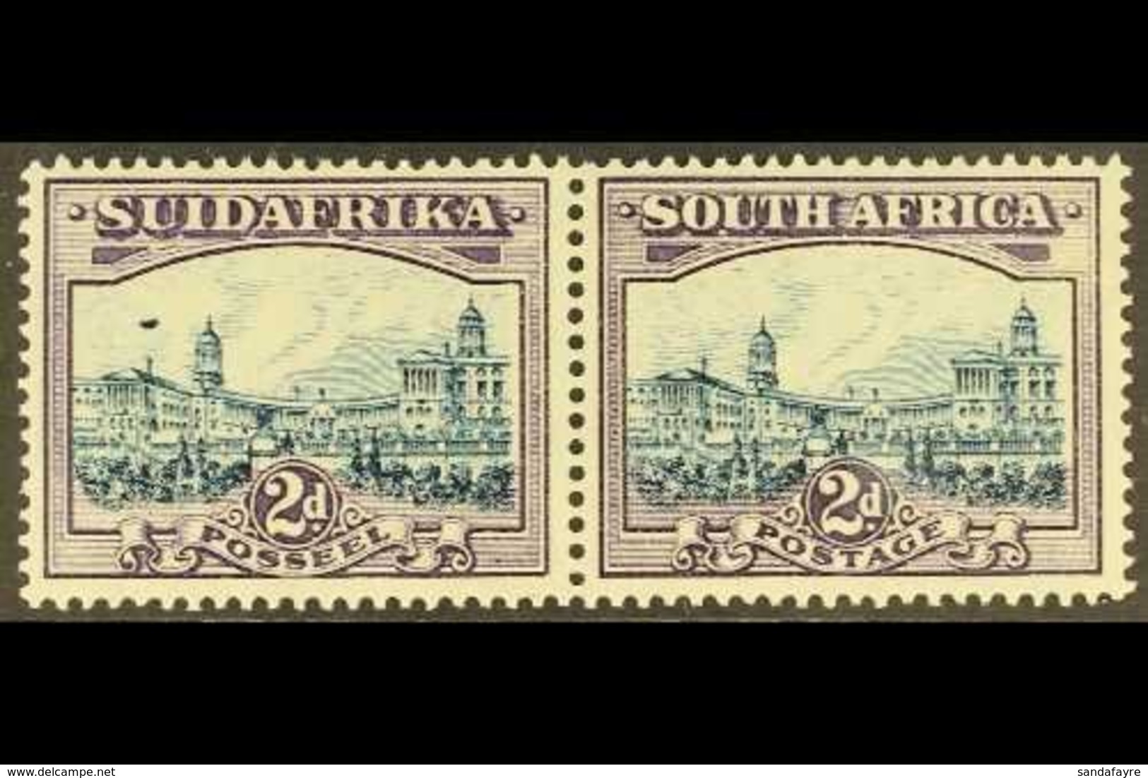 1930-44 2d Blue & Violet, AIRSHIP FLAW, SG 44ea, Very Fine Mint. For More Images, Please Visit Http://www.sandafayre.com - Ohne Zuordnung