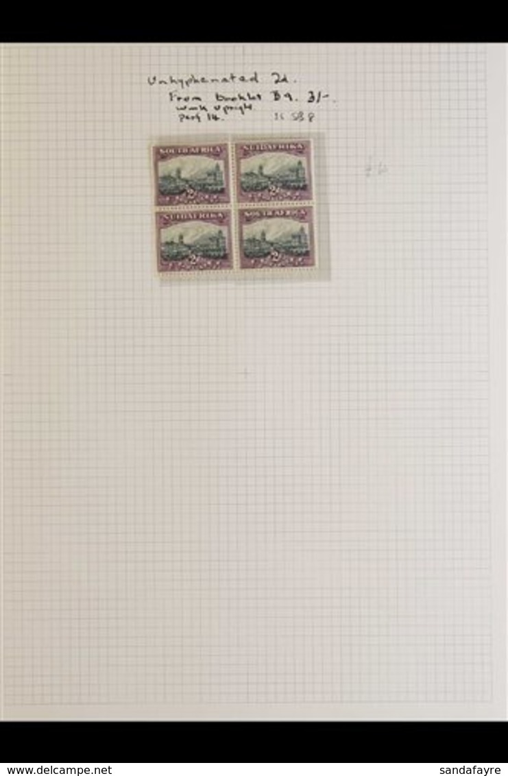 BOOKLETS Group Of Items Incl. 1931 2d Pane (missing Binding Margin), 1939 2s6d Empty Booklet , SG SB14, With Covers & In - Ohne Zuordnung